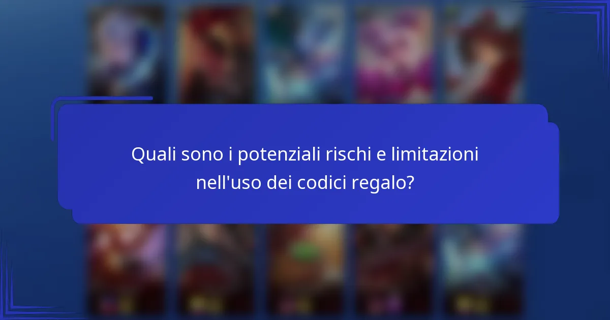 Quali sono i potenziali rischi e limitazioni nell'uso dei codici regalo?